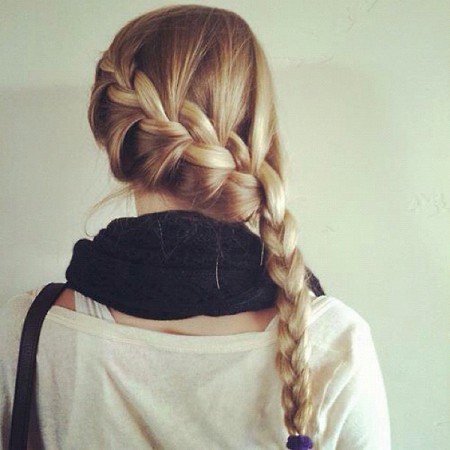 Trenza de lado