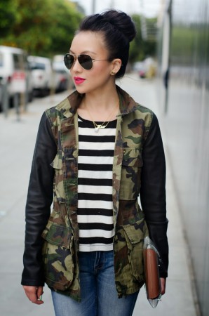 Chaqueta estilo militar
